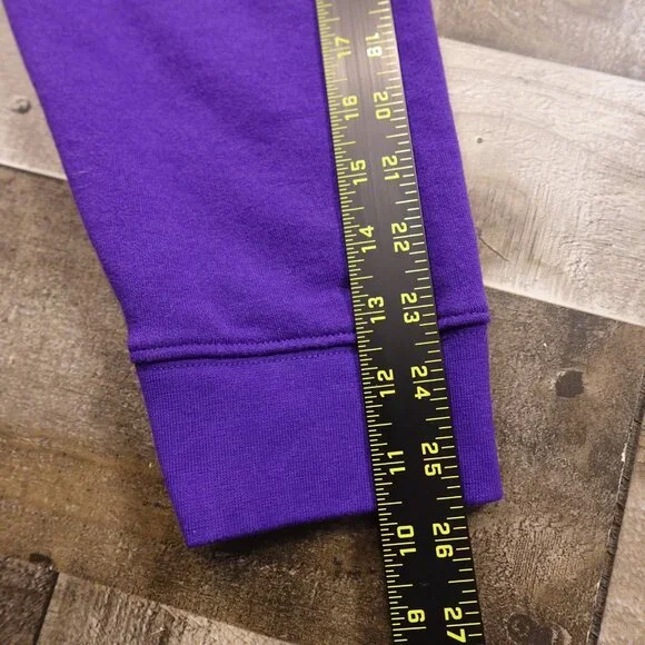 Minnesota Vikings Hoodie Men’s XL Purple Fanatics NFL Pullover Sweatshirt - Picture 7 of 10